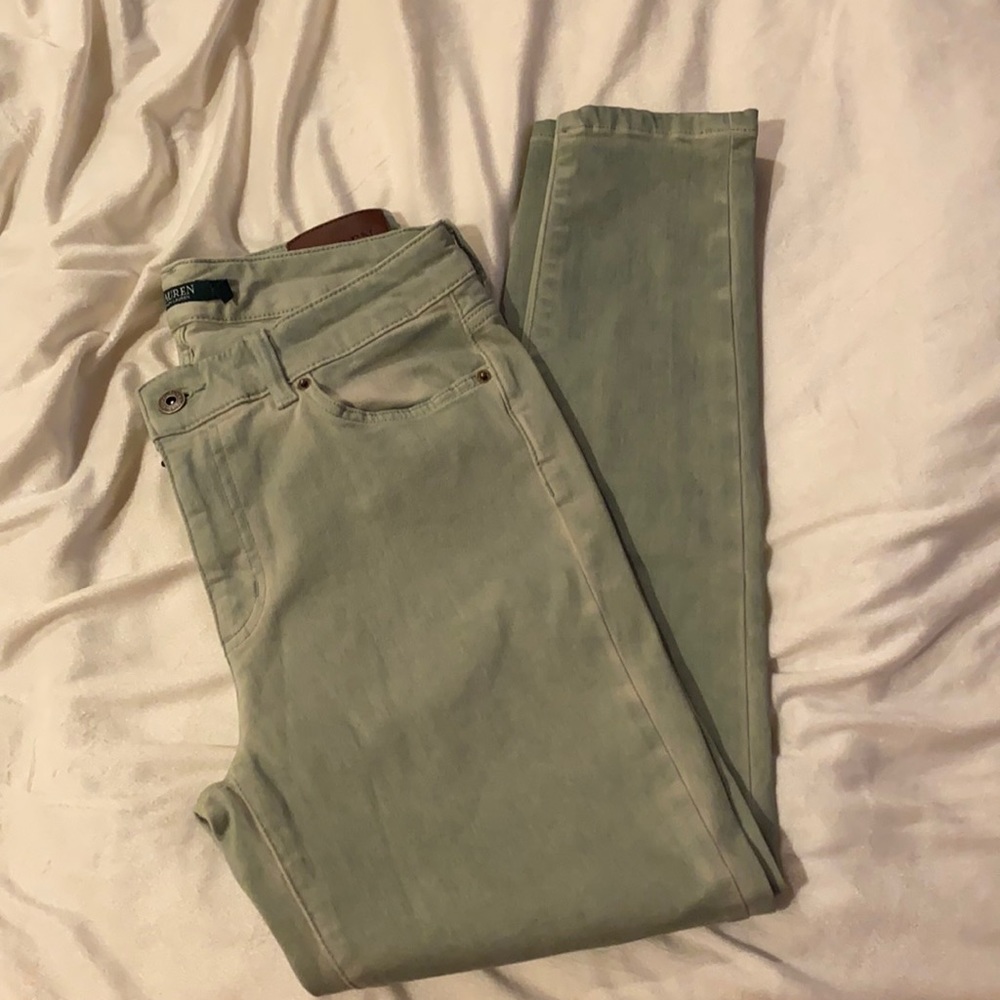 Stone wash Green jeans
